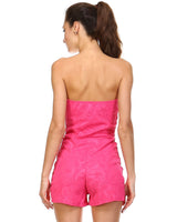 Women's Strapless Print Romper Romper - Tophatter Daily Deals