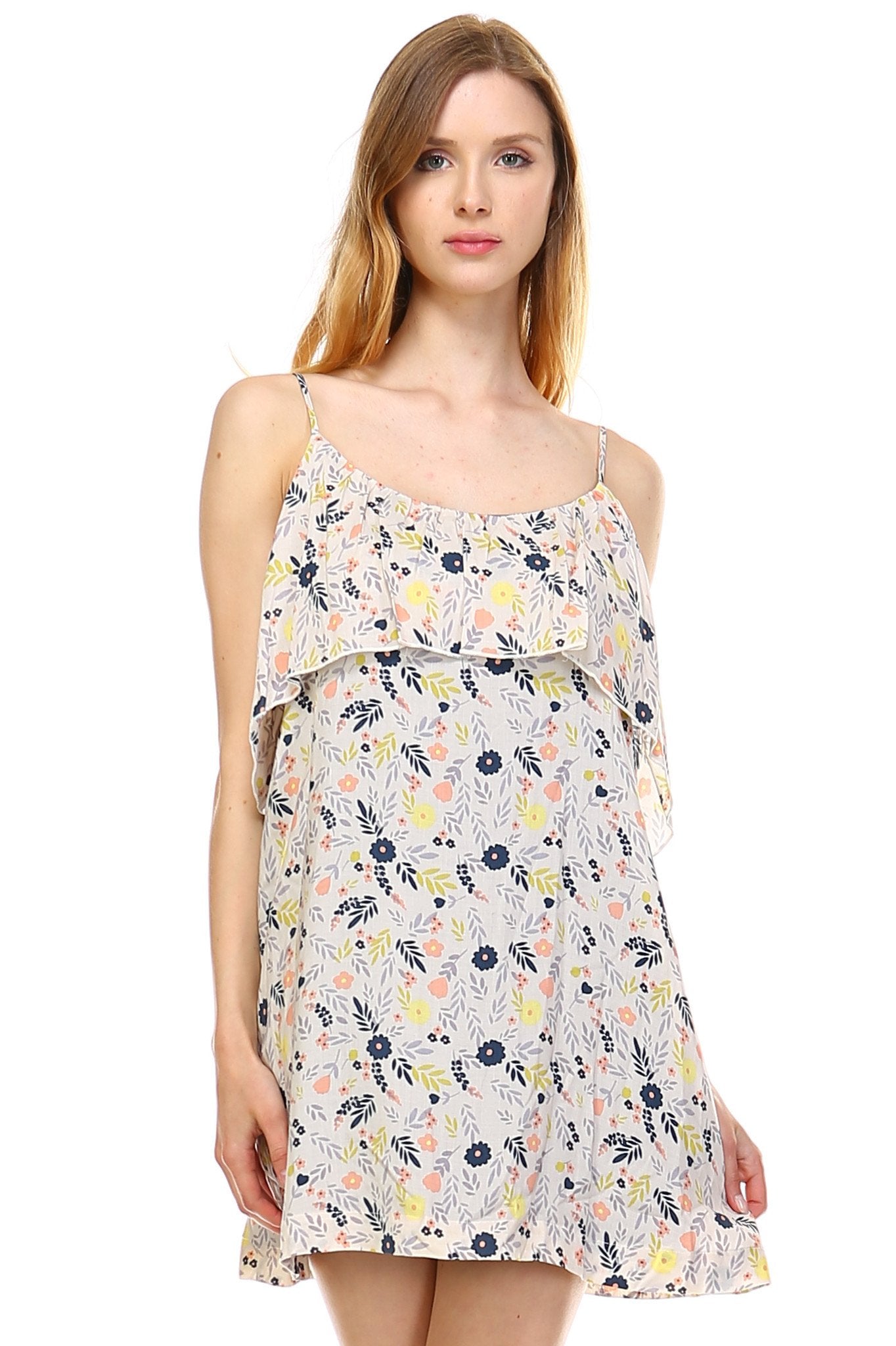 Women's Double Layer Detail Sleeveless Dress Dresses / Mini - Tophatter Daily Deals