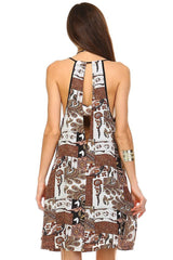 Women's Back Slit V-Neck Chiffon Dress with Side Pockets Dresses / Midi - Tophatter Daily Deals