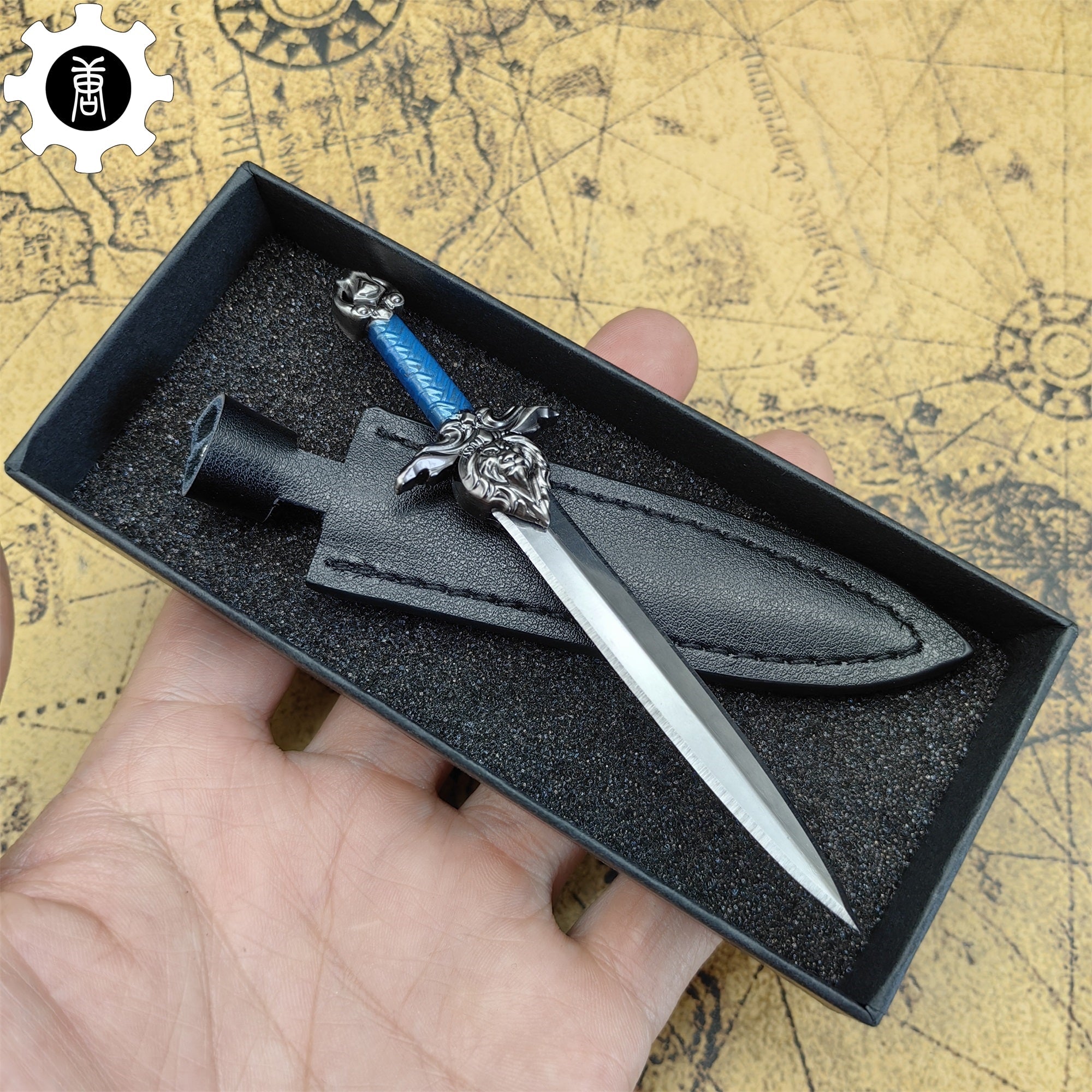 EDC Knife Mini Unboxing Tool 8 In 1 Pack Royal Guard Sword - Tophatter Daily Deals