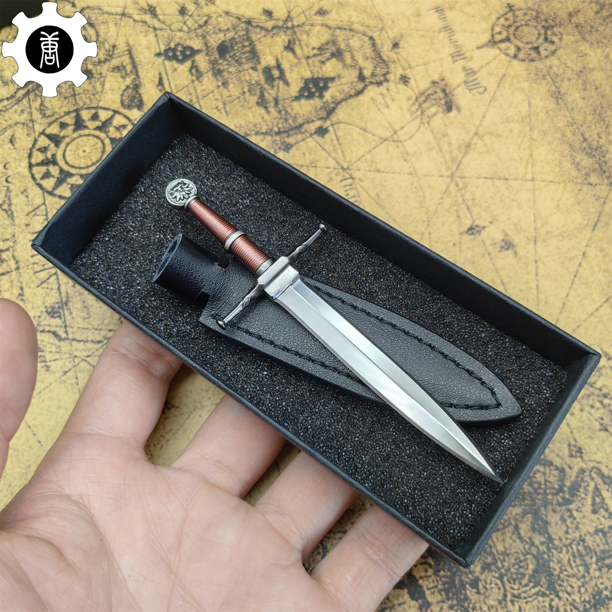 EDC Knife Mini Unboxing Tool 8 In 1 Pack Geralt Sword - Tophatter Daily Deals