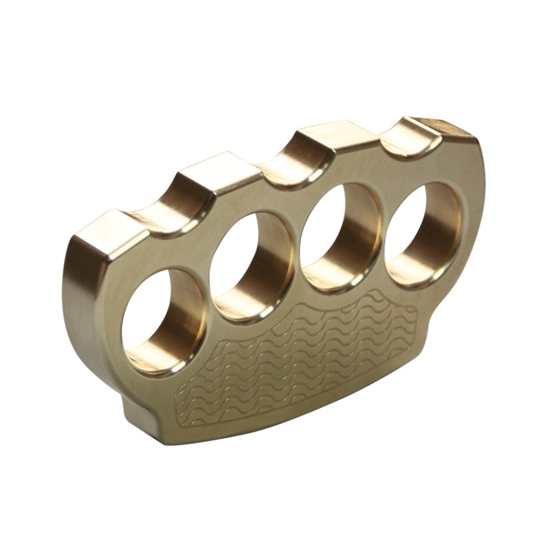 Brass knuckle ring EDC self-defense weapon - Tophatter Daily Deals