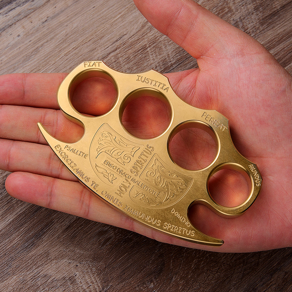 Constantine Holy Spiritus EDC Brass Knuckles Weapon Brass Knuckles - Tophatter Daily Deals