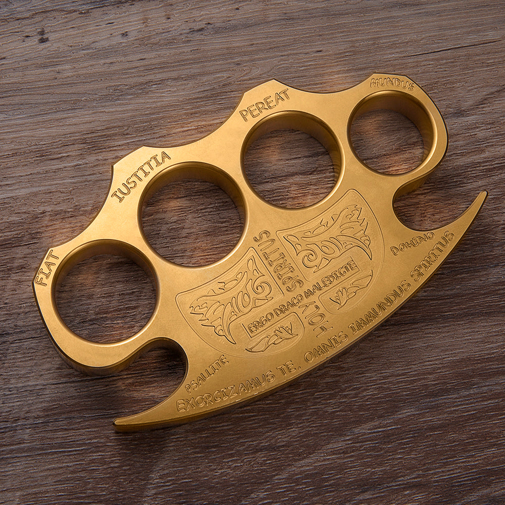 Constantine Holy Spiritus EDC Brass Knuckles Weapon Brass Knuckles - Tophatter Daily Deals
