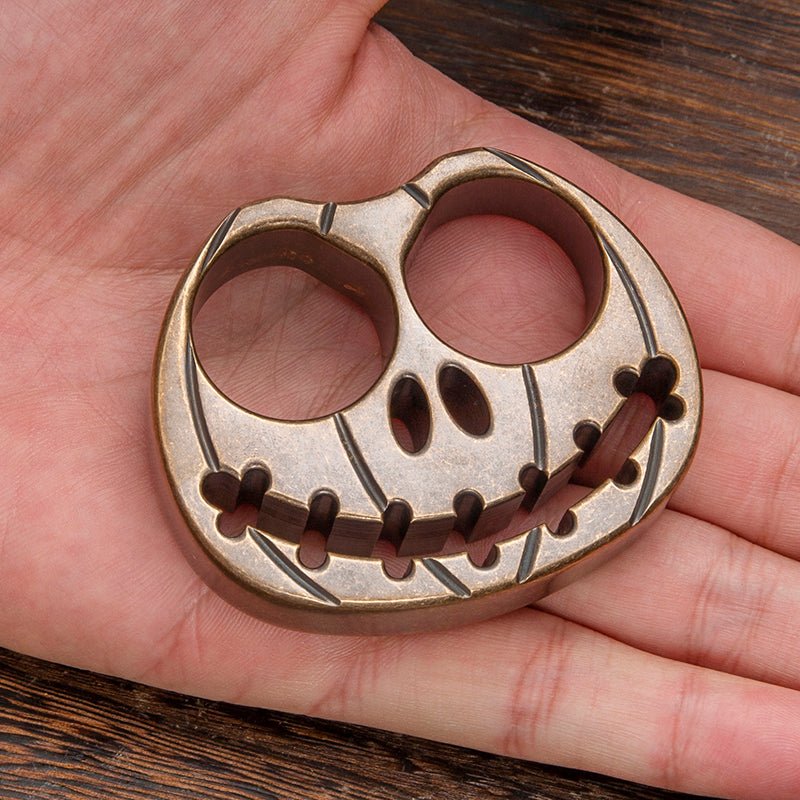 Big Pumpkin Antique Finish EDC Brass Knuckles Brass Knuckles - Tophatter Daily Deals