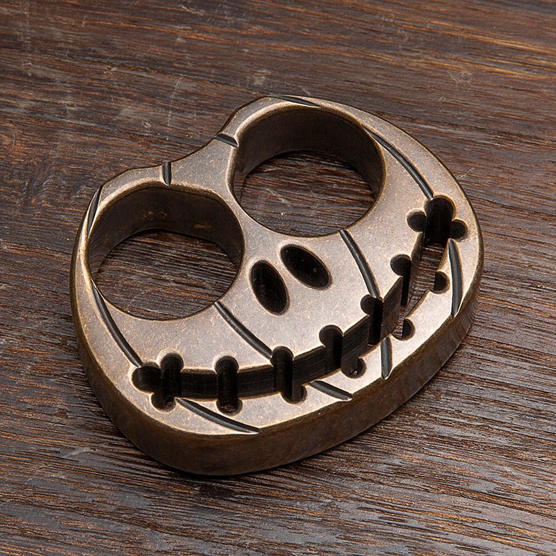 Big Pumpkin Antique Finish EDC Brass Knuckles Brass Knuckles - Tophatter Daily Deals