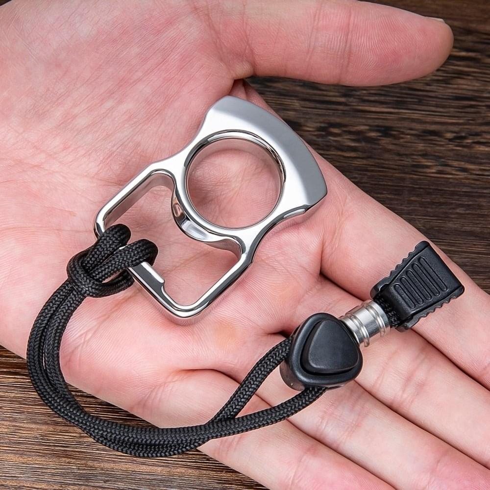 Full 304 Stainless Steel EDC Knuck Bottle Opener Multi Tool Brass Knuckles - Tophatter Daily Deals