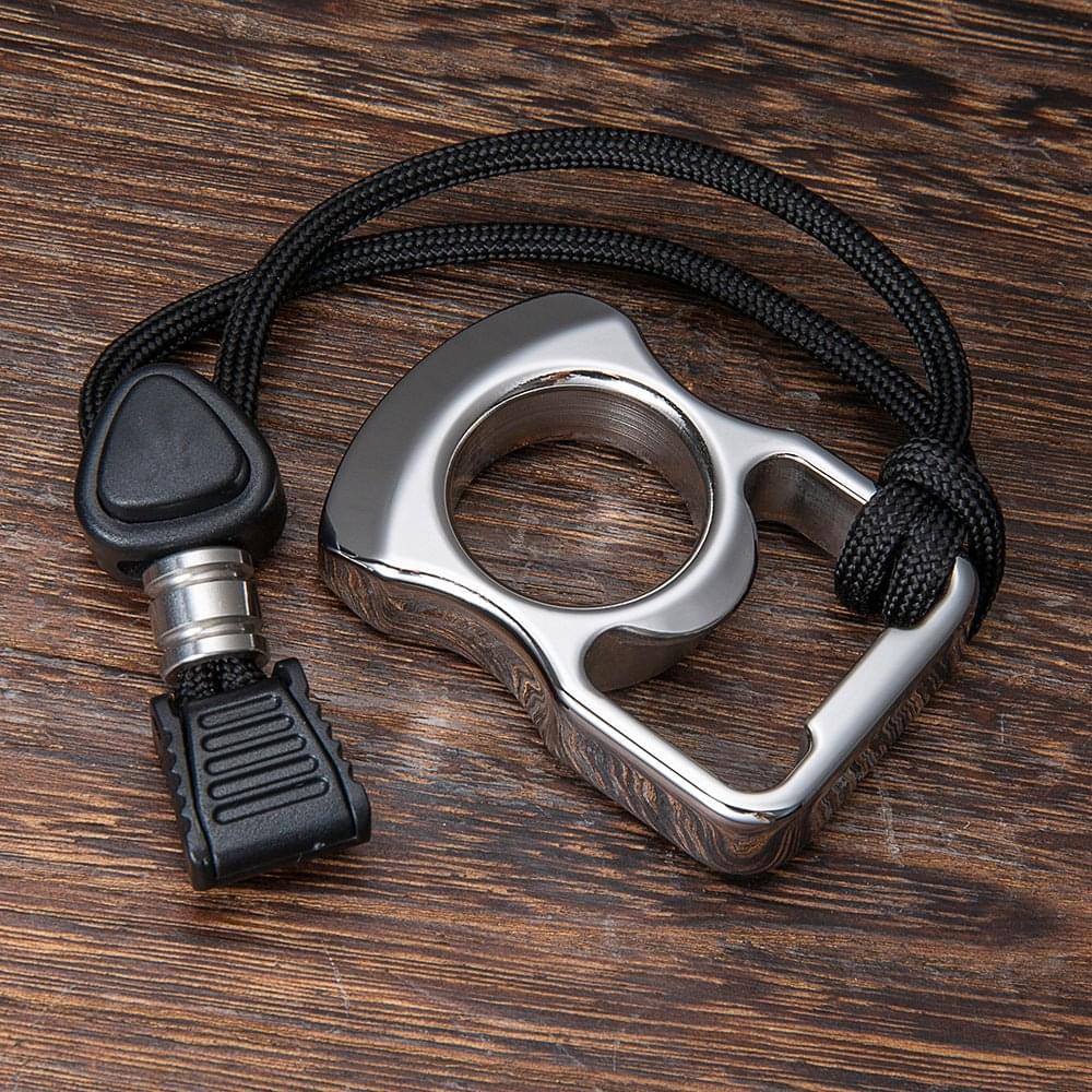 Full 304 Stainless Steel EDC Knuck Bottle Opener Multi Tool Brass Knuckles - Tophatter Daily Deals