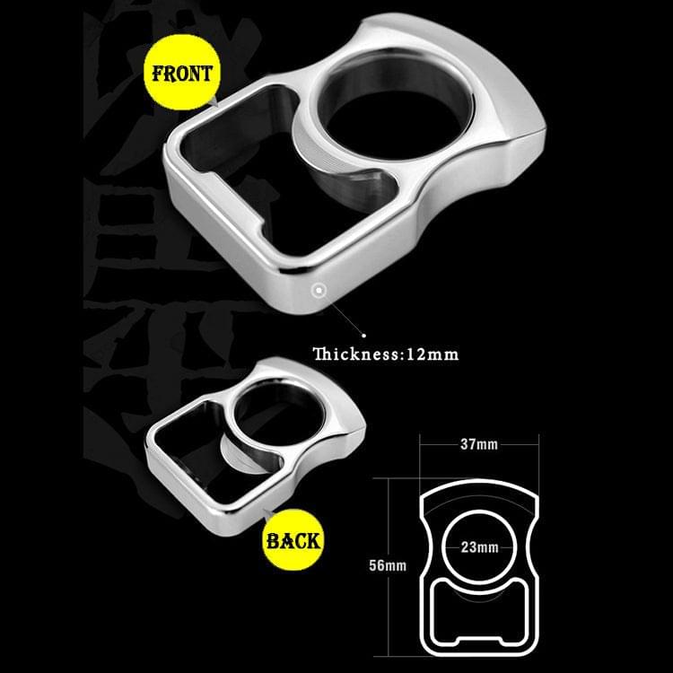 Full 304 Stainless Steel EDC Knuck Bottle Opener Multi Tool Brass Knuckles - Tophatter Daily Deals