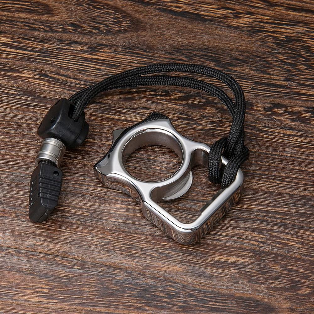 2023 New Full 304 Stainless Steel EDC Knuckle Single Finger Brass Knuckles - Tophatter Daily Deals