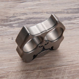 2024 New Pit Bull Full Titanium EDC Knuckles Self Defense Brass Knuckles - Tophatter Daily Deals