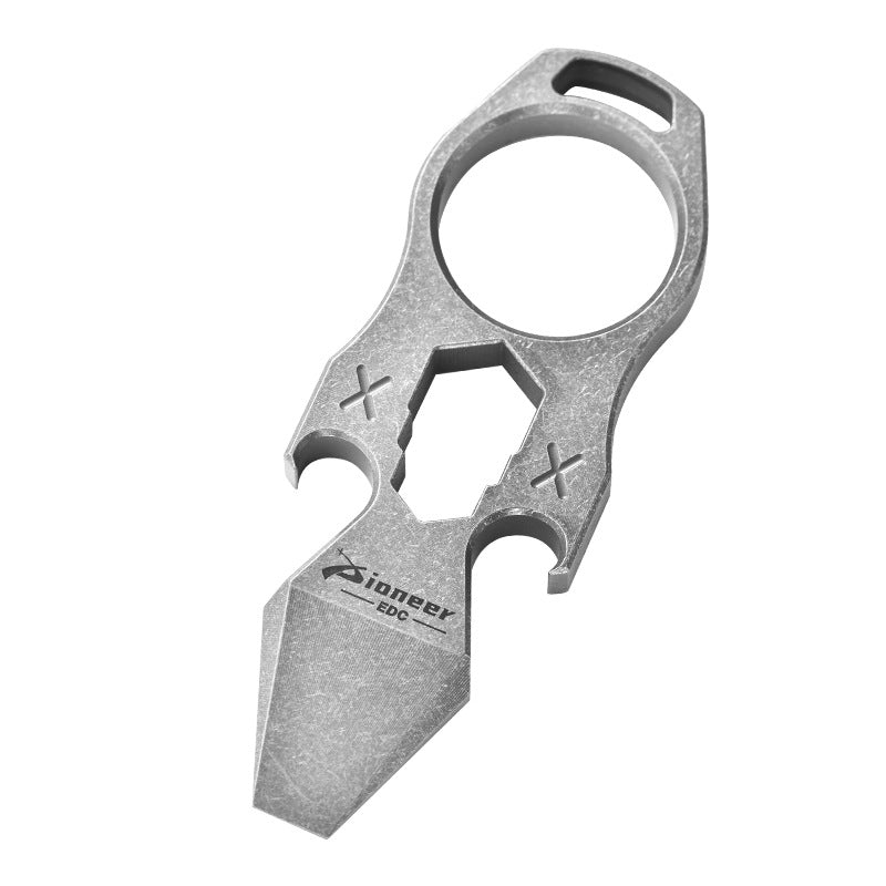 2023 NEW Titanium EDC Self Defense Keychain Multi Tool Stone Wash EDC Gadgets - Tophatter Daily Deals