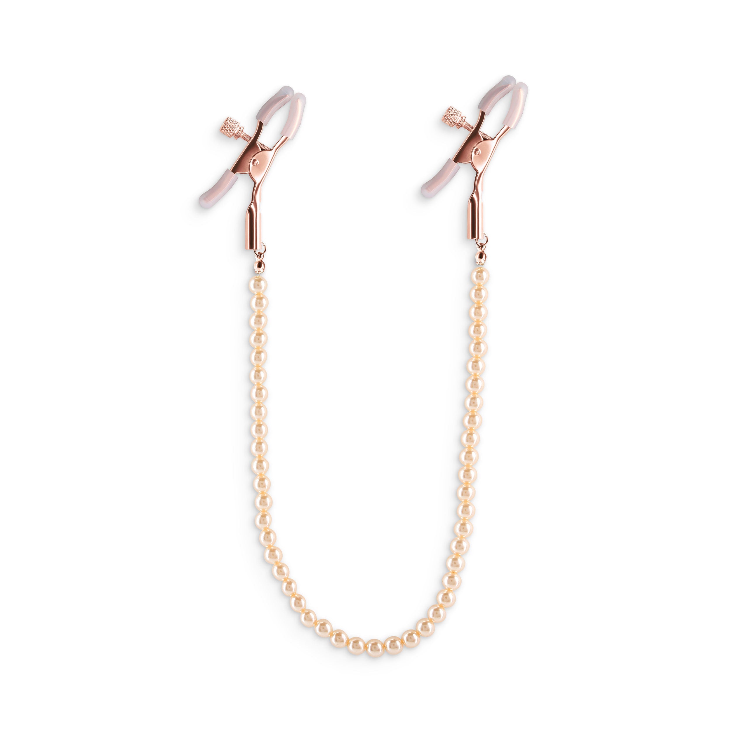 Bound Adjustable Nipple Clamps with Gold Pearl Chain – Silicone Tip Nipple Clamps > Sex Toys > Nipple Clips - Tophatter Daily Deals