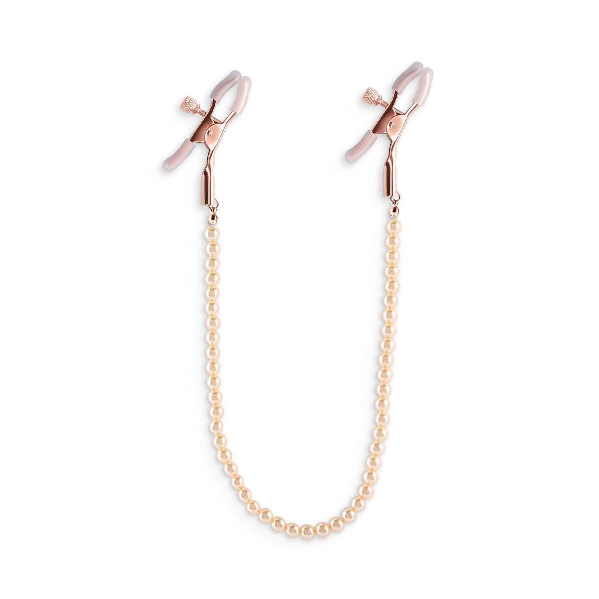 Bound Adjustable Nipple Clamps with Gold Pearl Chain – Silicone Tip Nipple Clamps > Sex Toys > Nipple Clips - Tophatter Daily Deals