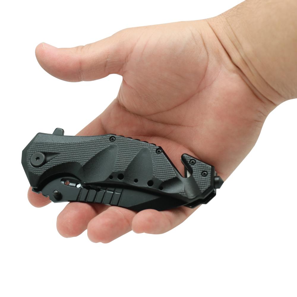 Military Grade 9" Tactical Rescue Knife - Tophatter Daily Deals