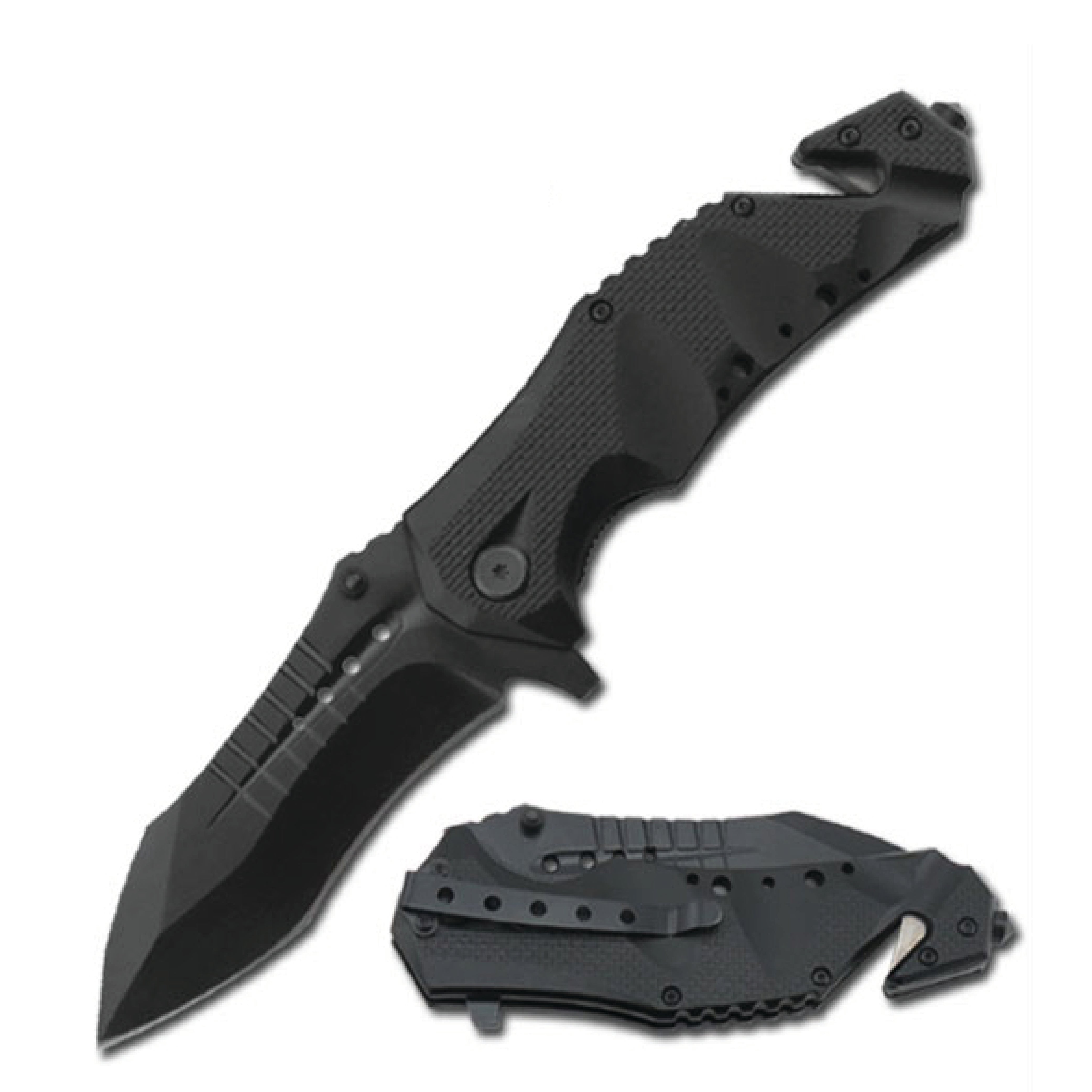Military Grade 9" Tactical Rescue Knife Knife - Tophatter Daily Deals