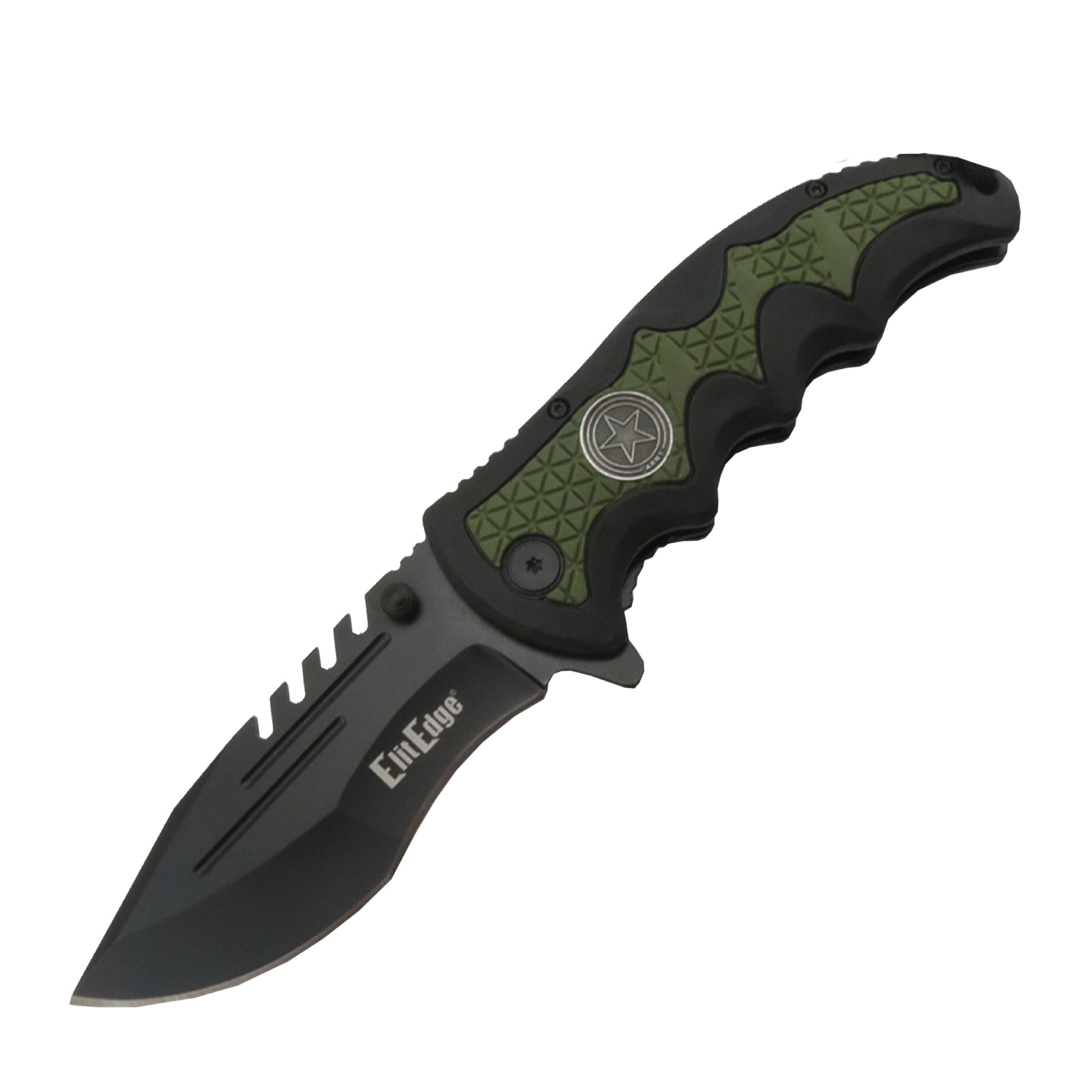 Military Medallion 8.5" Rescue Knife Army Knife - Tophatter Daily Deals