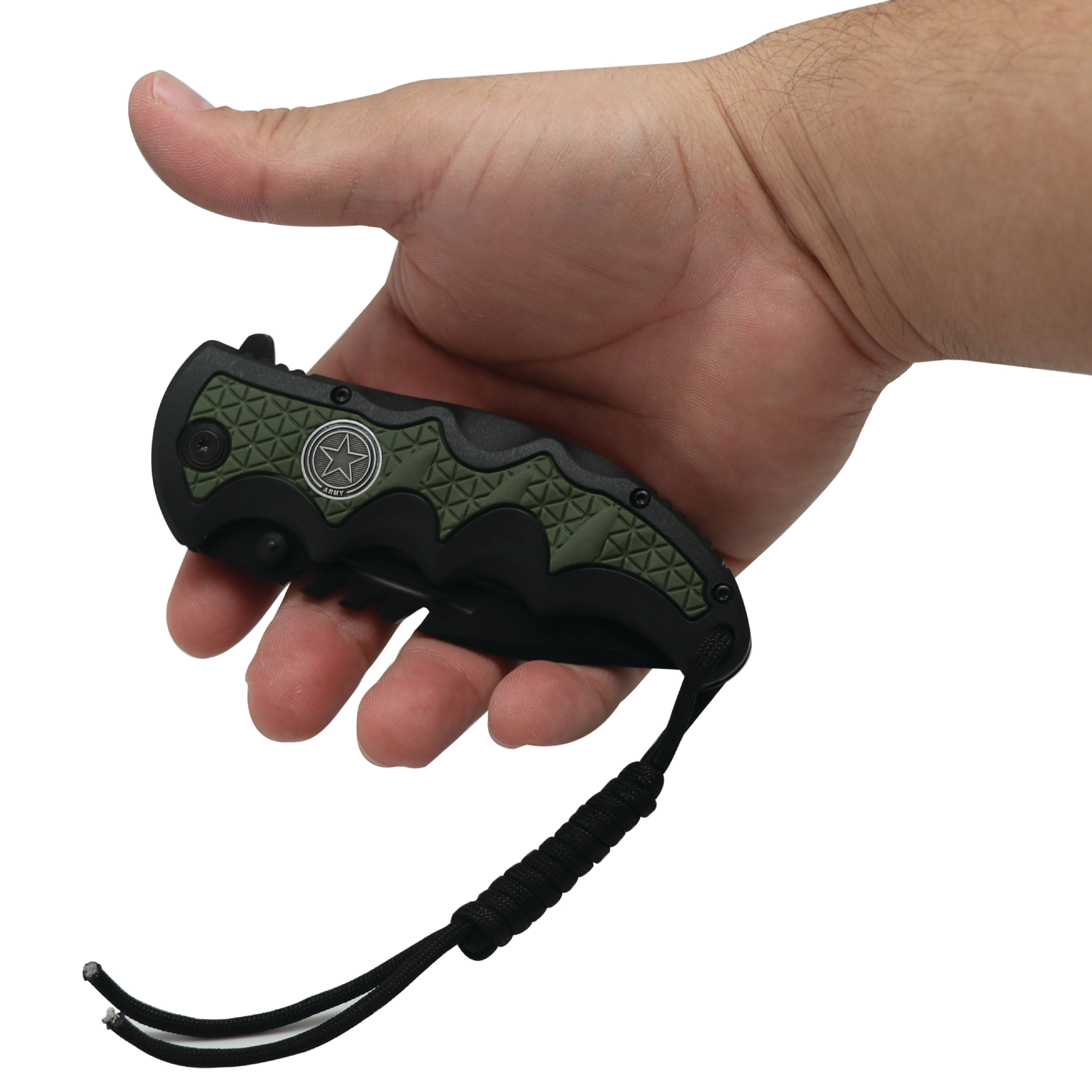 Military Medallion 8.5" Rescue Knife Knife - Tophatter Daily Deals