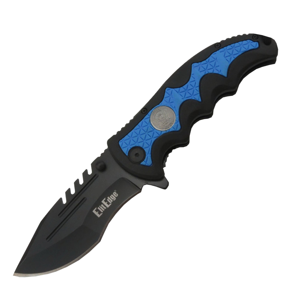 Military Medallion 8.5" Rescue Knife Navy Knife - Tophatter Daily Deals