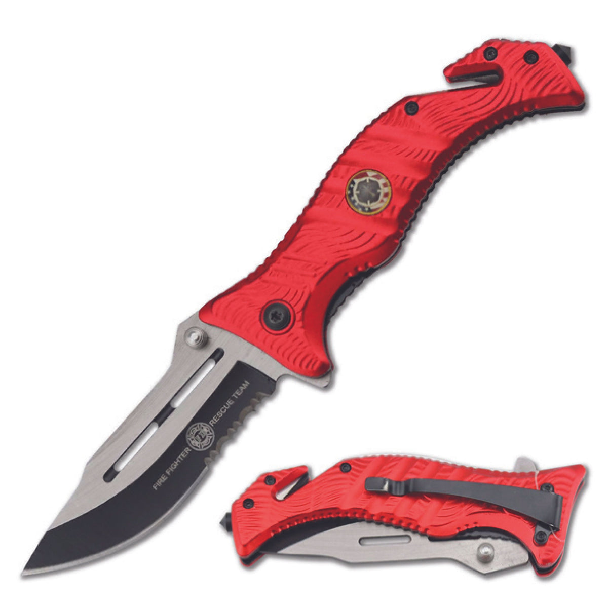 First Responders 8.5" Rescue Knife - Tophatter Daily Deals