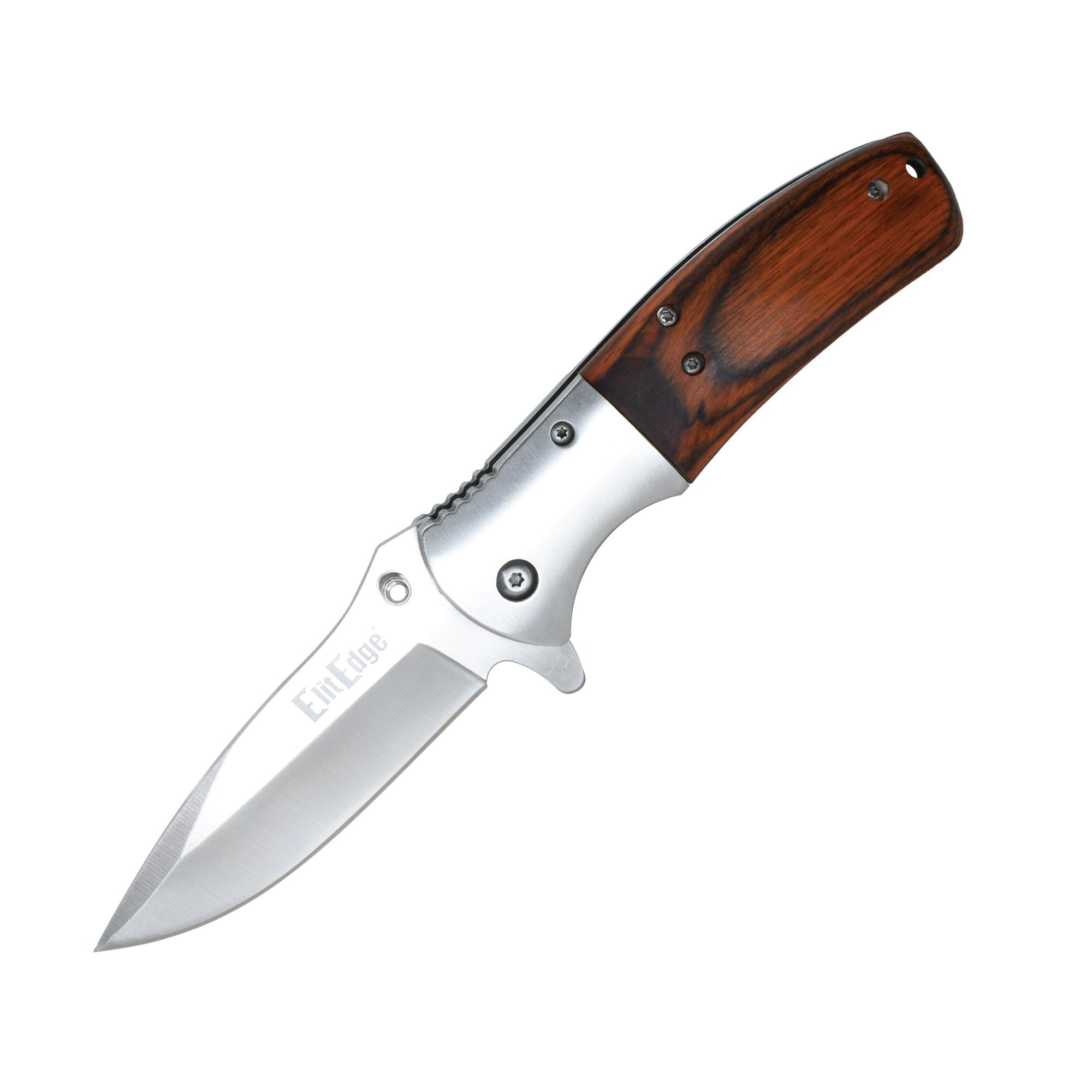 Woodgrain 8" Premium Knife Brown Knife - Tophatter Daily Deals