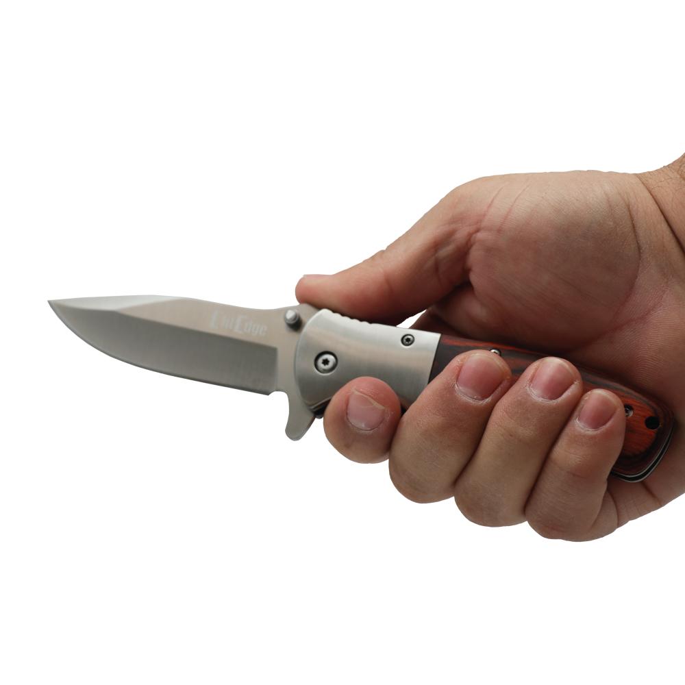Woodgrain 8" Premium Knife Knife - Tophatter Daily Deals