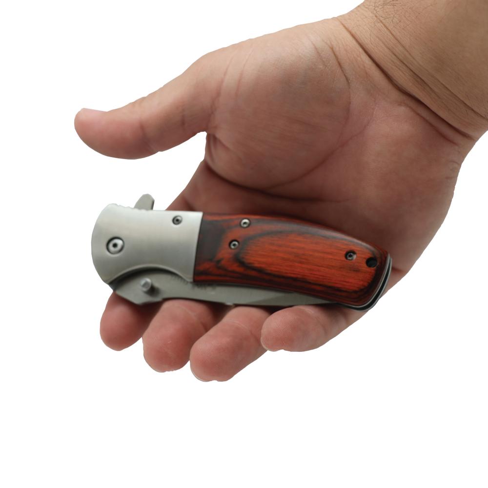 Woodgrain 8" Premium Knife Knife - Tophatter Daily Deals