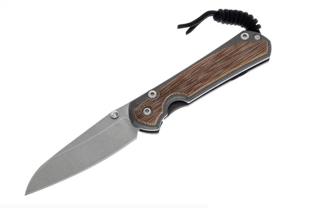 Chris Reeve Knives - Small Sebenza 31 - Natural Canvas Micarta Inlay - Insingo- S31-1222 FOLDING KNIVES - Tophatter Daily Deals
