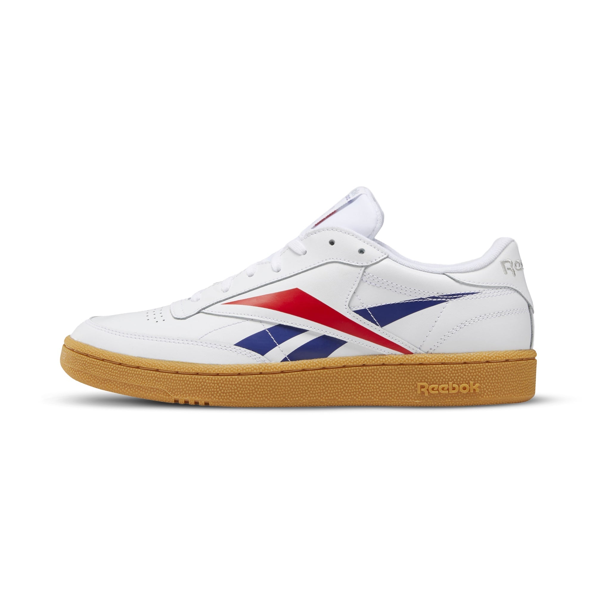 Reebok Men's Club C 85 Mu Shoes - White/Scarle/Phablu White Scarle Phablu 8 Footwear - Tophatter Daily Deals
