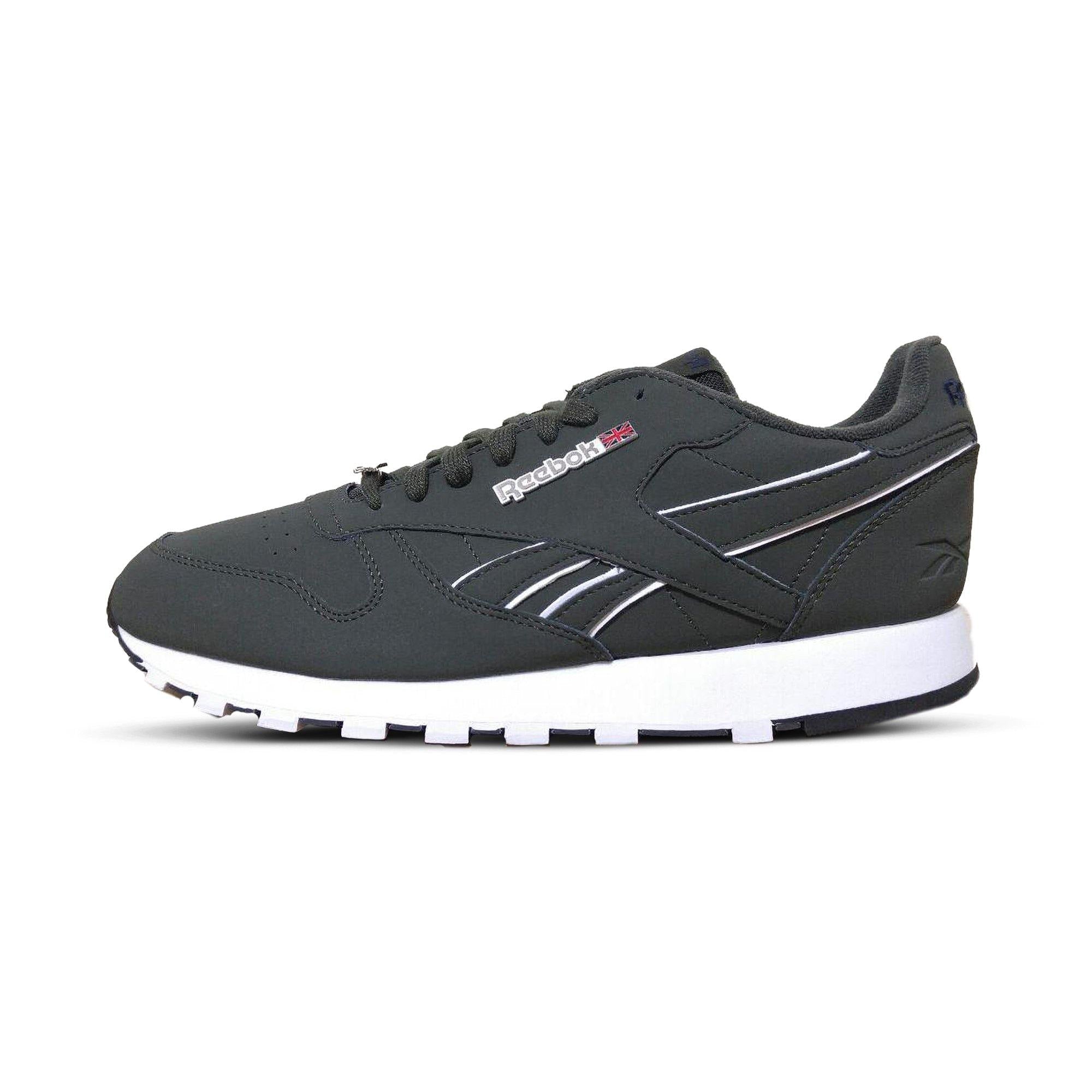 Reebok Men's Classic Lthr Mu Shoes - Drkgrn/Conavy/Excred Drkgrn Conavy Excred Footwear - Tophatter Daily Deals