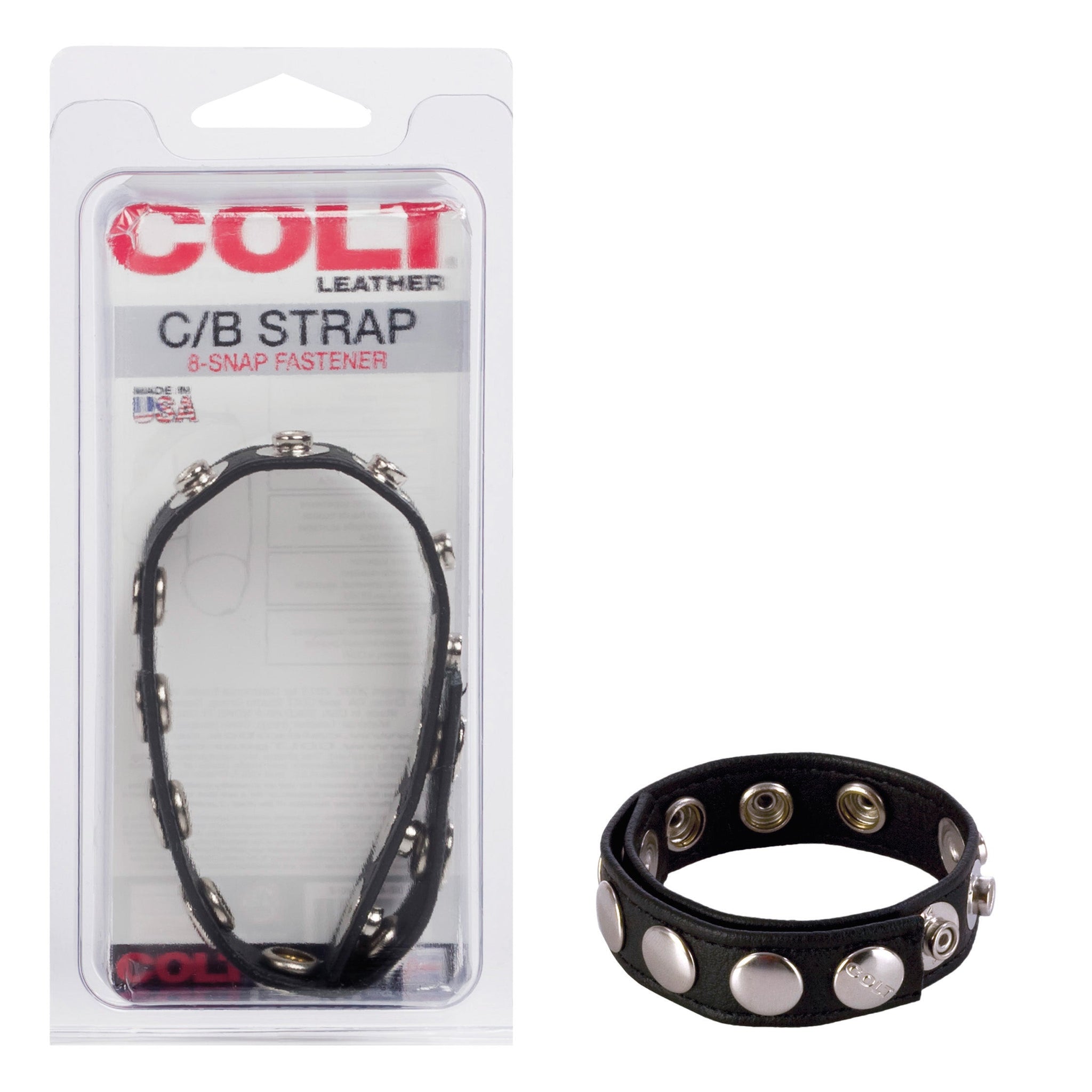 Colt 8 Snap Fastener Leather Strap – Luxury Leather Bondage Strap > Clothes > Mens Leather - Tophatter Daily Deals