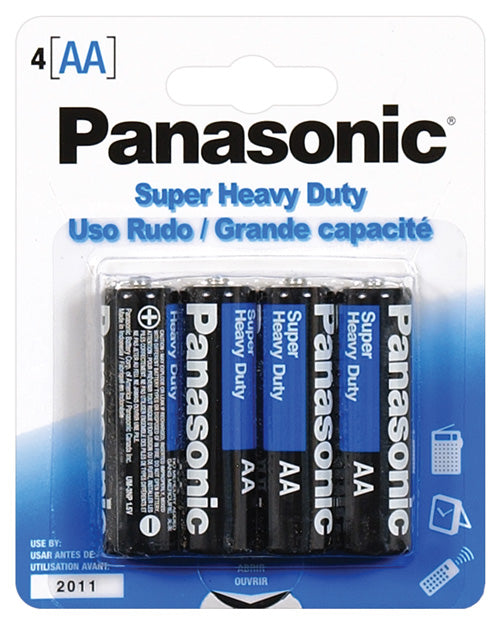 Panasonic Super Heavy Duty Battery Aa - Pack Of 4 Default Title Batteries - Tophatter Daily Deals