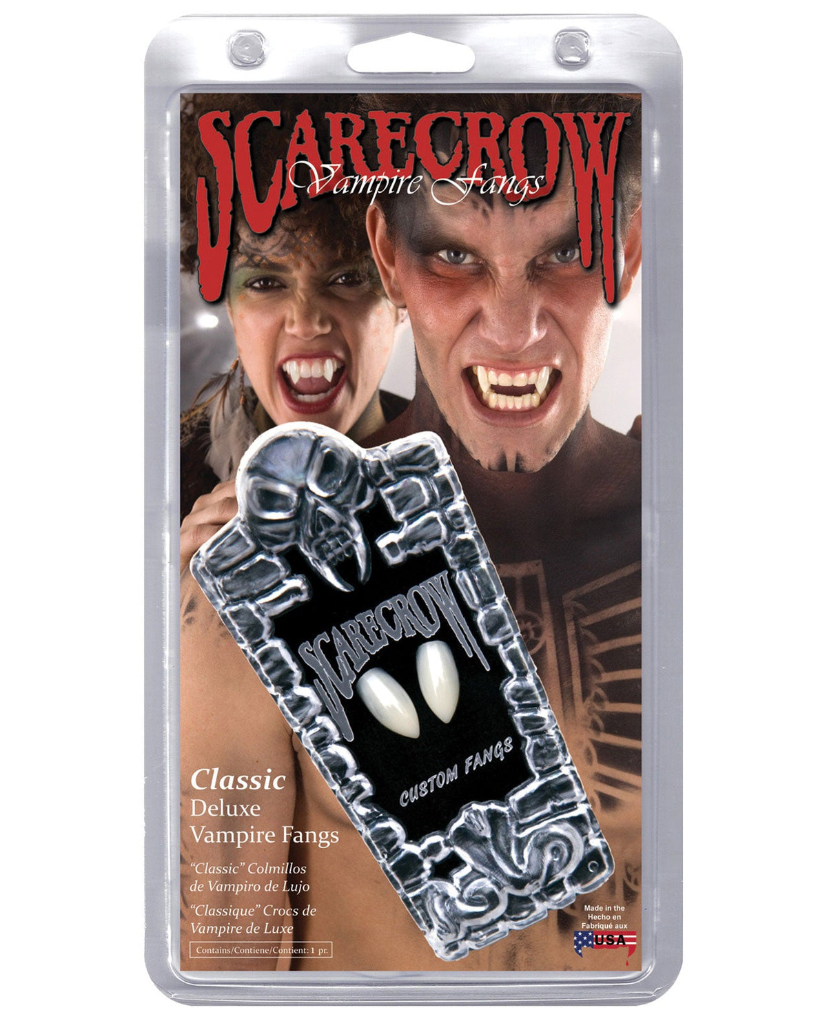 Scarecrow Classic Deluxe Fangs Default Title Body Fun - Tophatter Daily Deals