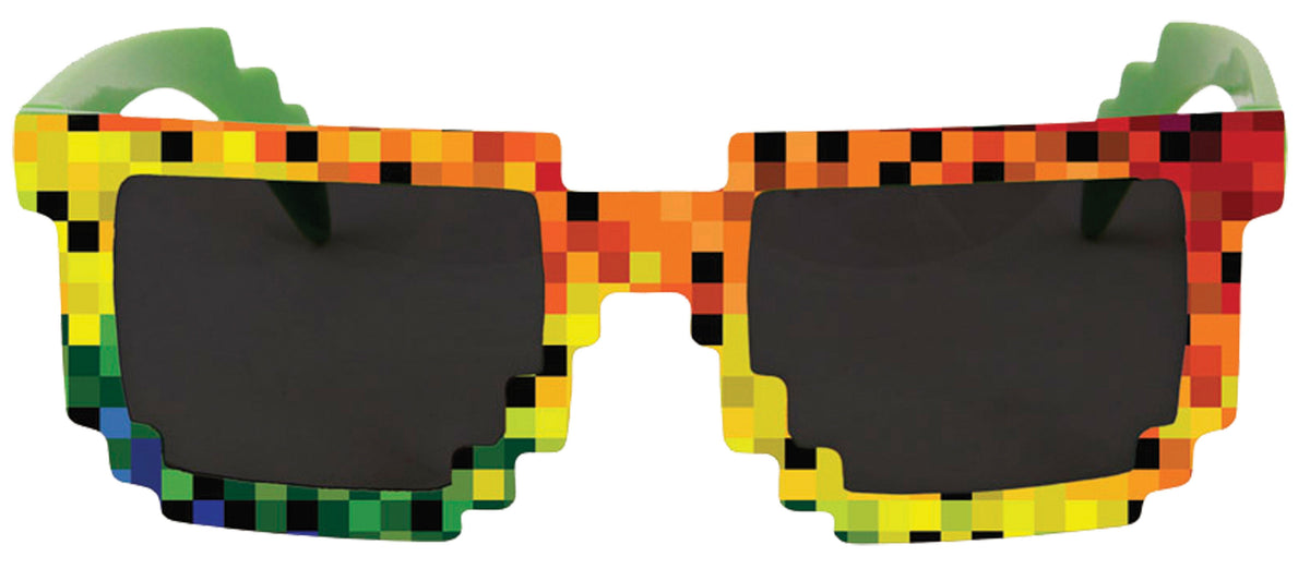 Pixel Glasses Rainbow Costume Glasses & Eyewear - Tophatter Daily Deals