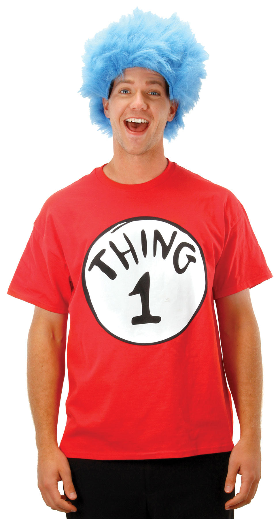 Cat in Hat Thing 1 With Wig Halloween Wigs - Tophatter Daily Deals