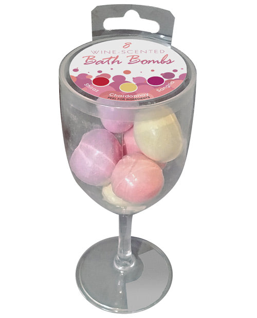 Wine Scented Bath Bombs - Pack Of 8 Default Title Bath & Body - Tophatter Daily Deals