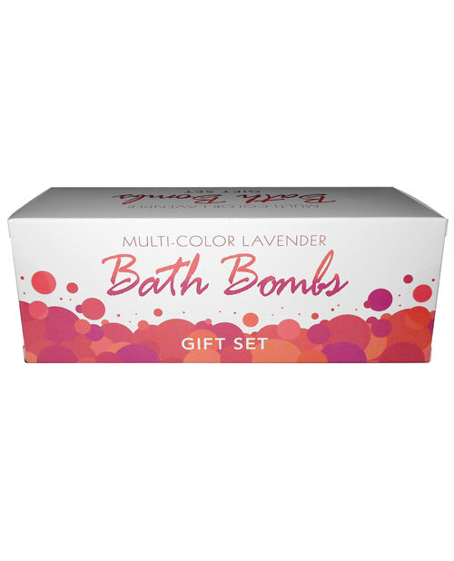 Multi Color Bath Bombs - Lavender Pack Of 3 Bath & Body - Tophatter Daily Deals