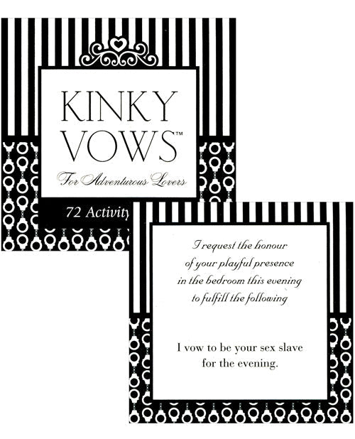 Kinky Vows For The Adventurous Lovers - 72 Activity Cards Default Title Setting The Mood - Tophatter Daily Deals