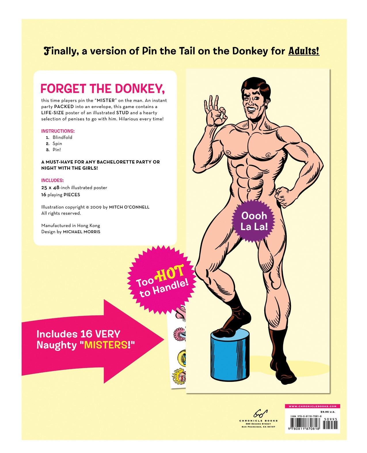 Pin The Mr. On The Man - Includes 16 Very Naughty Misters Games For Parties - Tophatter Daily Deals