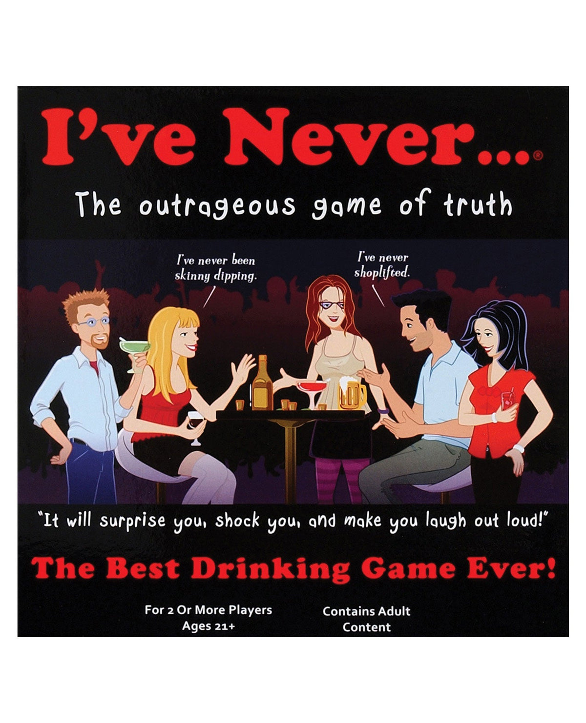 I've Never...? Drinking Game Default Title Games For Parties - Tophatter Daily Deals