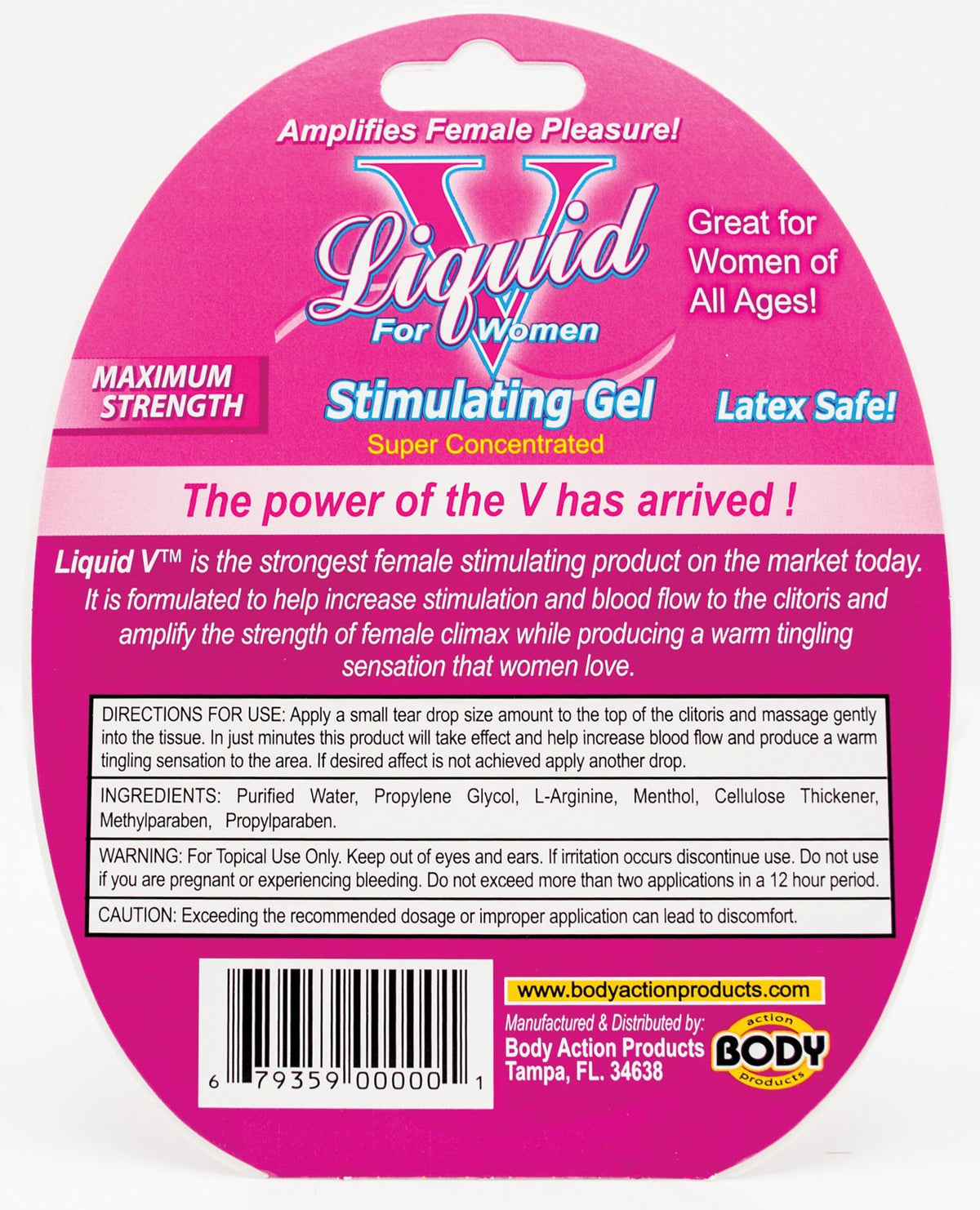 Liquid V Female Stimulant - 10 Ml Bottle In Clamshell Sexual Enhancers - Tophatter Daily Deals