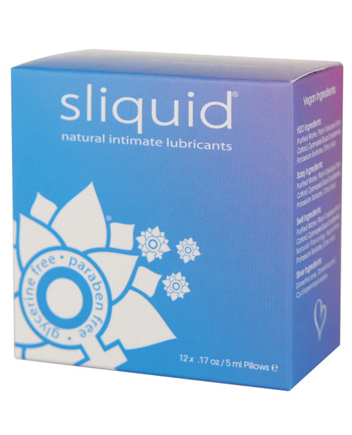 Sliquid Naturals Lube Cube - .17 Oz Pillow Pack Of 12 Default Title Lubes - Tophatter Daily Deals