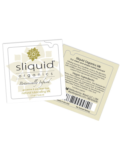 Sliquid Organics Silk Lubricant - .17 Oz Pillow Lubes - Tophatter Daily Deals