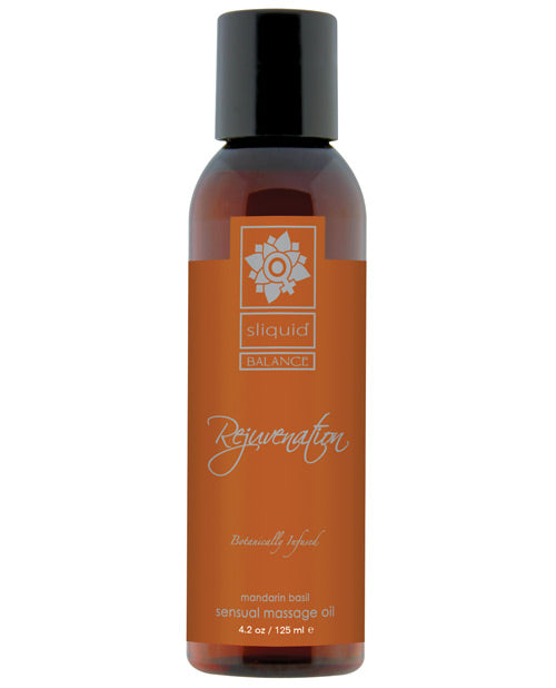 Sliquid Organics Massage Oil - 4.2 Oz Rejuvenate Default Title Massage Oils, Lotions, Creams And Gels - Tophatter Daily Deals