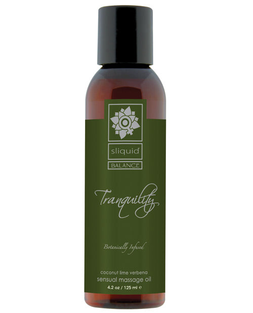 Sliquid Organics Massage Oil - 4.2 Oz Tranquility Default Title Massage Oils, Lotions, Creams And Gels - Tophatter Daily Deals