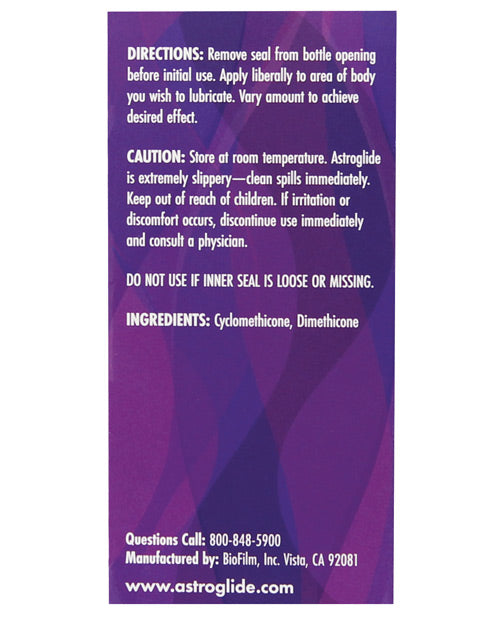 Astroglide X Silicone Lubricant - 2.5 Oz Bottle Lubes - Tophatter Daily Deals