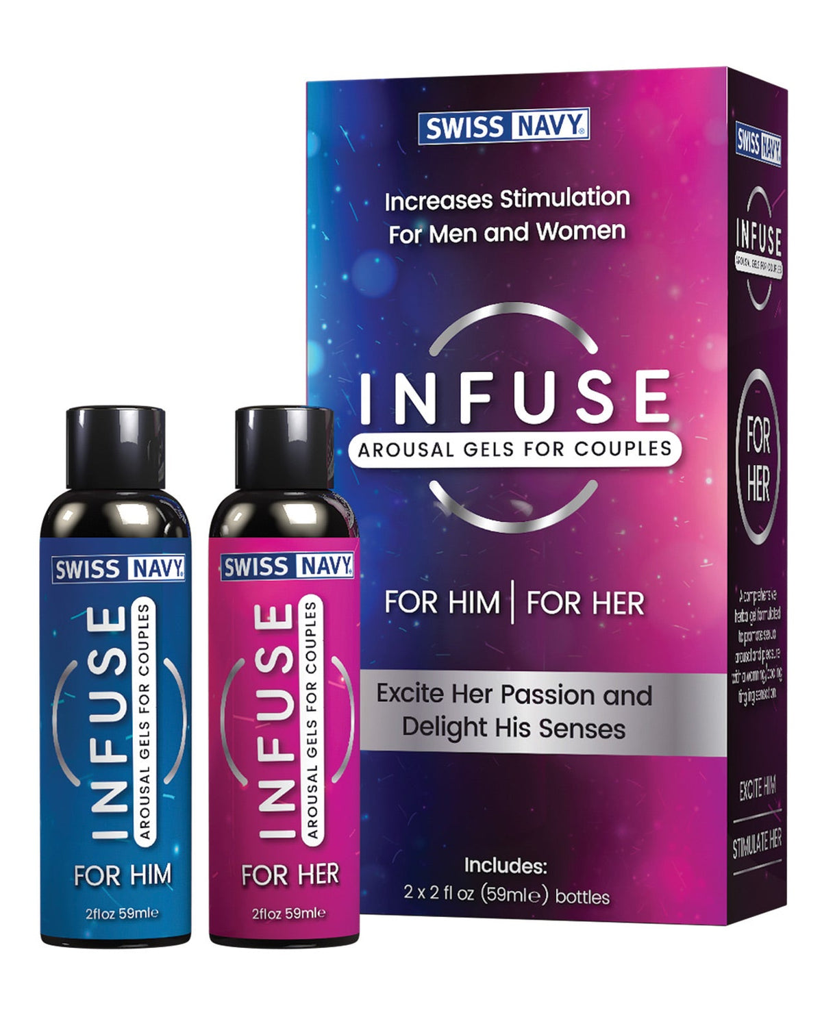 Swiss Navy Infuse Arousal Gels For Couples Default Title Lubes - Tophatter Daily Deals