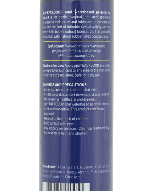 Pjur Back Door Anal Water Based Personal Lubricant - 100 Ml Bottle Lubes - Tophatter Daily Deals