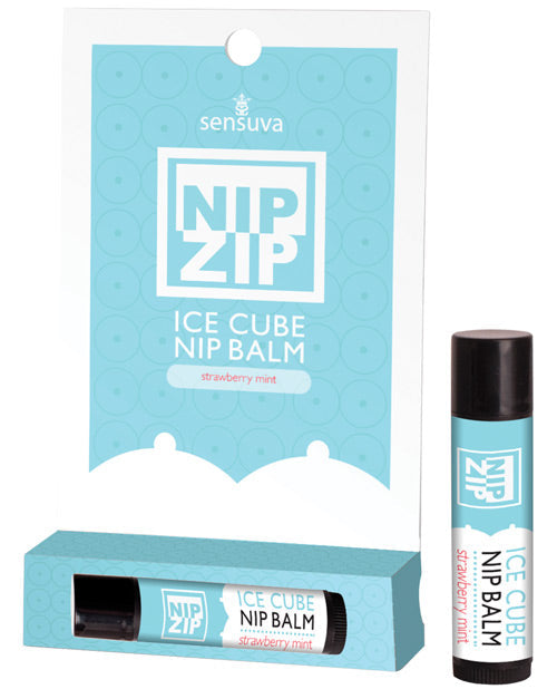 Sensuva Nip Zip Ice Cube Nip Balm - Strawberry Mint Default Title Body Fun - Tophatter Daily Deals