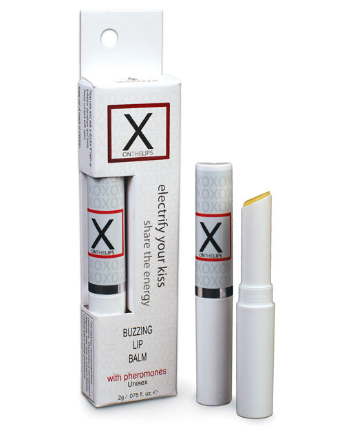 X On The Lips Buzzing Lip Balm W-pheromones Default Title Sexual Enhancers - Tophatter Daily Deals
